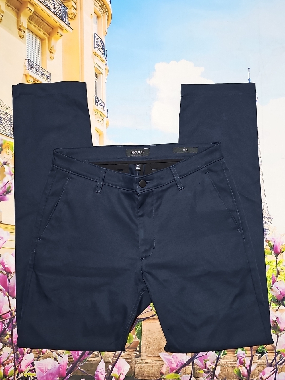 Proof Slim Fit Navy Blue Pants Size 31